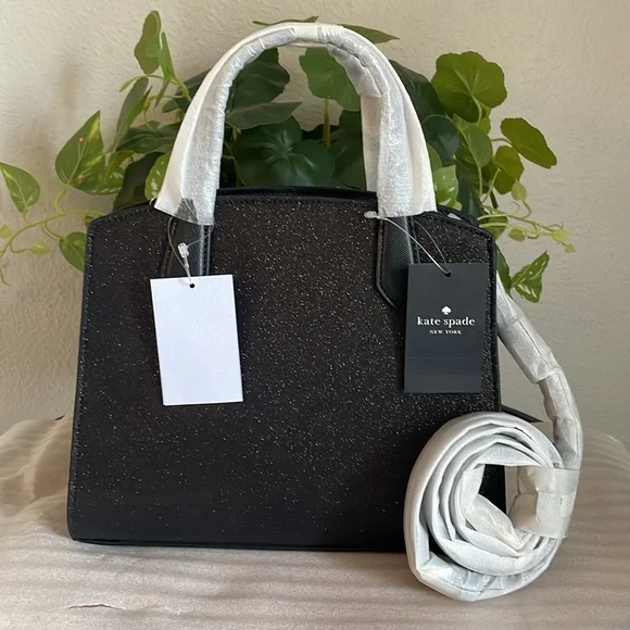 NEW, GLITTER TINSEL SATCHEL BAG - Picture 11 of 15